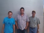 Farm Progress Show 2016<br />The Heavin Family: L-R:   Ryan '00C; Warren '96C; Milton '69S; and Harvey '64C (but he'd gone for the truck) and Larry '68C (but he was touring Alaska at the time)